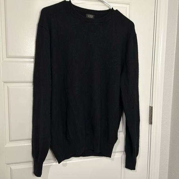 J. Crew The Boyfriend Sweater 100% Cashmere Black Good Cashmere Certified NWOT - Picture 3 of 10